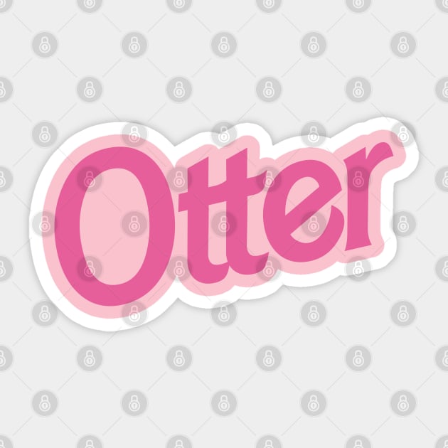 Otter Sticker by byb